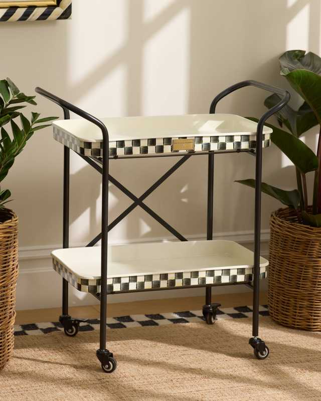 Courtly Check 2-Tier Kitchen Cart
